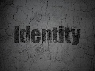 Image showing Privacy concept: Identity on grunge wall background