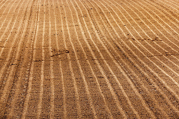 Image showing plowed agricultural land  