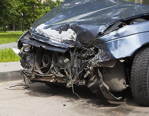 Image showing broken car. close-up  