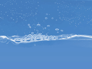 Image showing Water air drops background