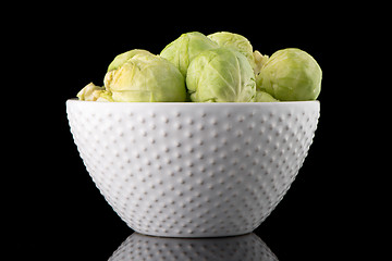 Image showing Fresh brussels sprouts