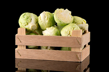 Image showing Fresh brussels sprouts