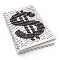Image showing Money concept: Dollar on Newspaper background
