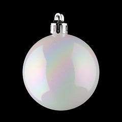 Image showing White Christmas ball 