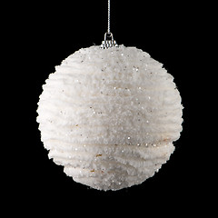 Image showing White Christmas ball 