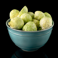 Image showing Fresh brussels sprouts