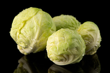 Image showing Fresh brussels sprouts