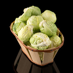 Image showing Fresh brussels sprouts