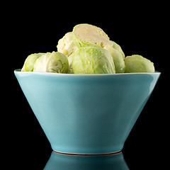 Image showing Fresh brussels sprouts