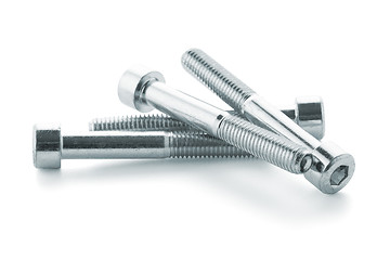 Image showing Hex head bolt screws thread 