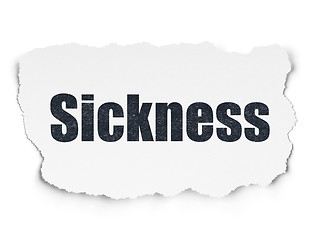 Image showing Health concept: Sickness on Torn Paper background