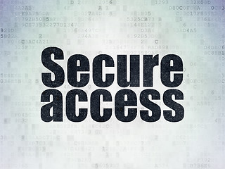 Image showing Safety concept: Secure Access on Digital Paper background