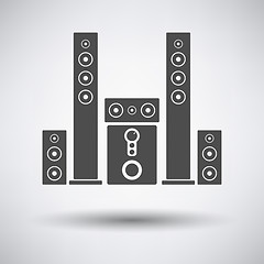 Image showing Audio system speakers icon