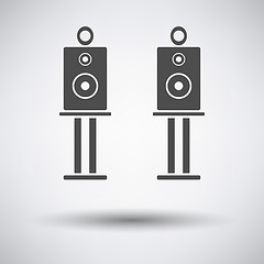 Image showing Audio system speakers icon