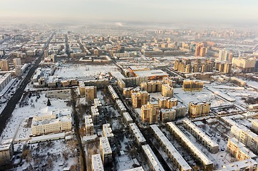 Image showing Aerial view on residential quarters. Tyumen.Russia