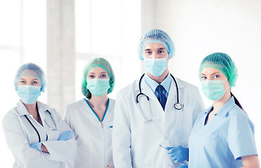Image showing group of doctors in operating room