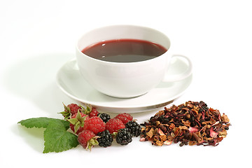 Image showing Hot fruit tea