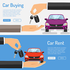 Image showing Rent amd Buying Car Banner