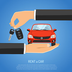 Image showing Rent Car Concept