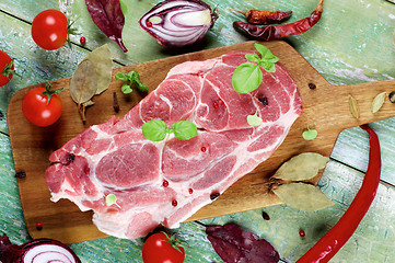 Image showing Raw Pork Neck