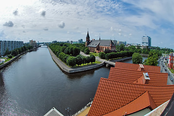 Image showing View on historical center in Kaliningrad. Russia