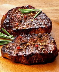 Image showing Two Beef Steaks