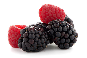 Image showing Raspberry with blackberry 