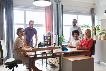 Image showing happy creative team in office