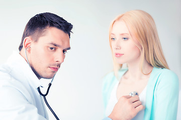 Image showing male doctor with patient