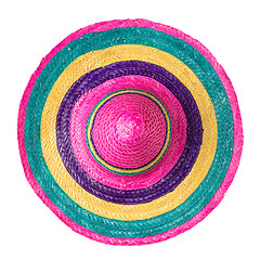 Image showing Mexican straw sombrero