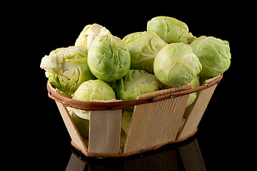 Image showing Fresh brussels sprouts