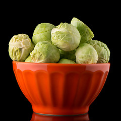 Image showing Fresh brussels sprouts