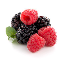 Image showing Raspberry with blackberry 