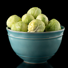 Image showing Fresh brussels sprouts