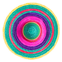 Image showing Mexican straw sombrero