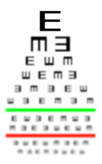 Image showing Eyesight concept - Bad eyesight