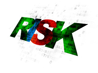 Image showing Finance concept: Risk on Digital background