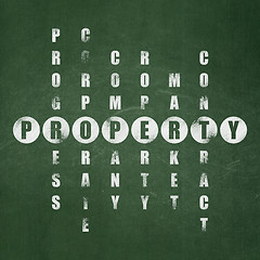 Image showing Business concept: Property in Crossword Puzzle