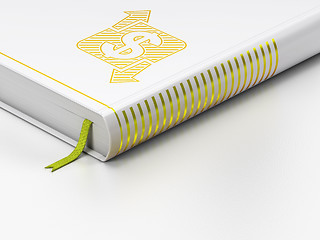 Image showing Business concept: closed book, Finance on white background