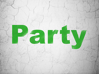 Image showing Entertainment, concept: Party on wall background