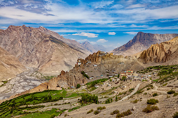 Image showing Dhankar Gompa. India. Spiti Valley