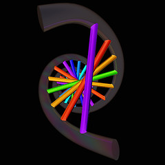 Image showing DNA structure model