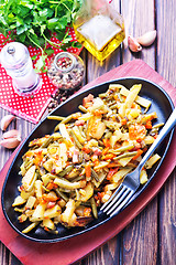 Image showing fried vegetables with meat 