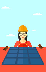 Image showing Constructor with solar panel.