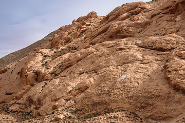 Image showing Berber Sign on the rock in Atlas Mountains, Morocco