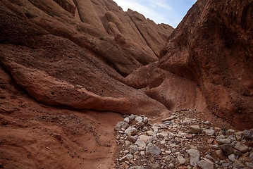 Image showing Scenic landscape in Dades Gorges, Atlas Mountains, Morocco