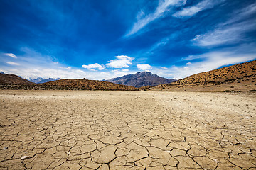 Image showing Dry Dhankar lake India