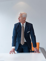 Image showing confident and handsome  senior business man