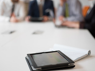 Image showing tablet computer at office