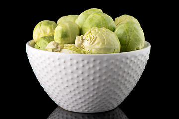 Image showing Fresh brussels sprouts